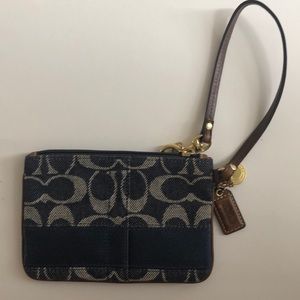 Coach Navy wristlet